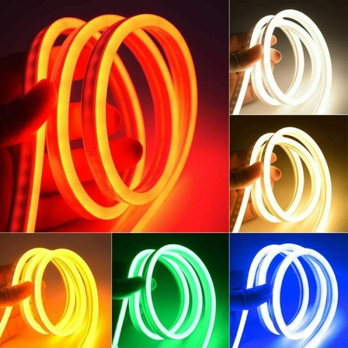 Стрічка Силіконова LED NEON Біла 5M White 12V-220V ART 0719 (40)
