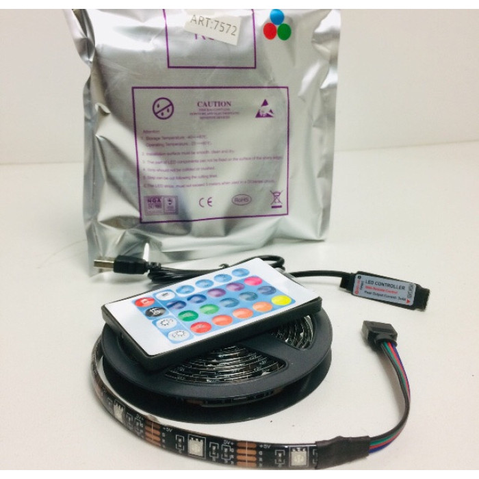 Світлодіодна стрічка 5050 RGB ART 7572 2 м для фонової підсвітки телевізора (100 шт./ясть)