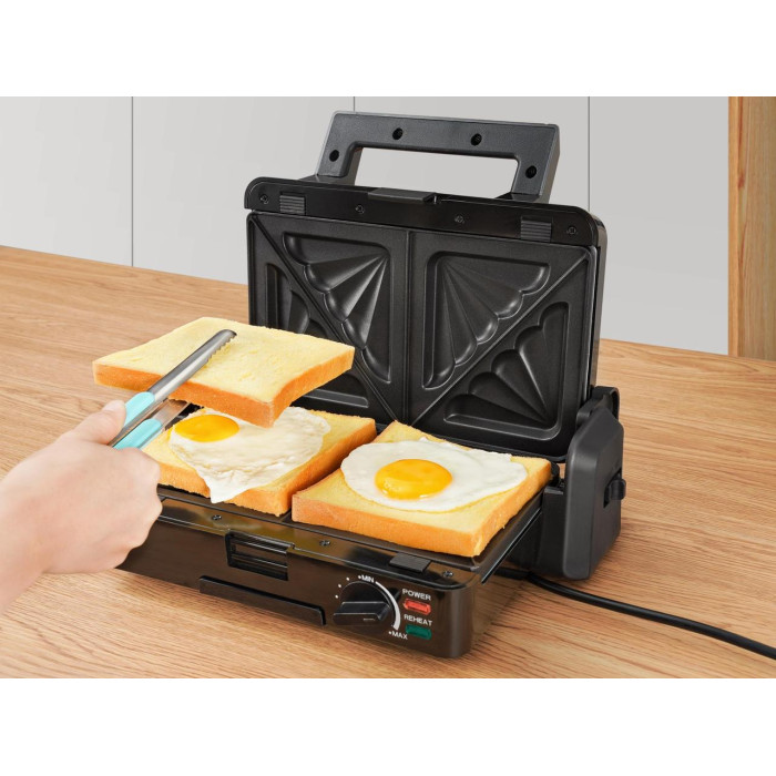 Вафельниця бутербродниця сендвічниця гриль електрична 4в1 DSP KC-1171