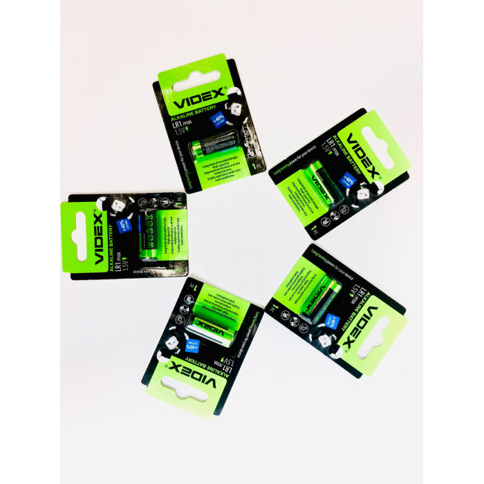 Батарейка лужна VIDEX LR1/910 1pc BLISTER CARD (20/200)