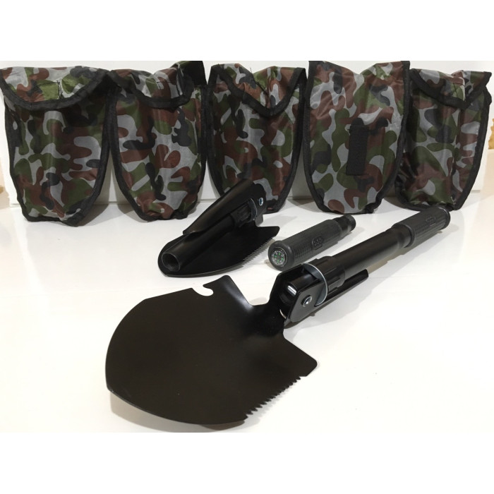 Туристична універсальна похідна лопата складана 5 в 1 EL 2130/ART 888