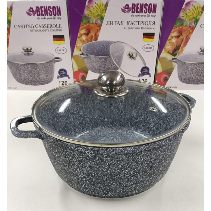 Каструля з кришкою 5.8 л BN-318 (4)