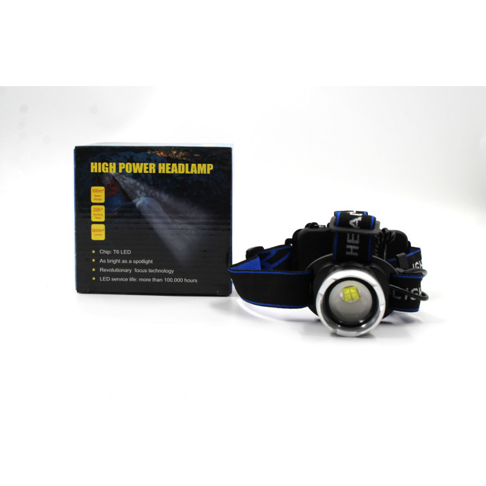 Налобний ліхтар BL T24/6809 — P50 2*18650 battey (120 шт./яский)