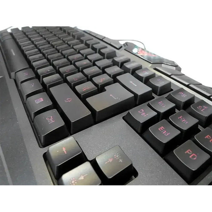 Професійна дротова ігрова клавіатура з 3 підсвітками та мишкою ART V 100P/7749 (20 шт./ясть)