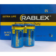 Батарейка Rablex R20/ техніка/D/1.5V/24 (288 шт./ясть)
