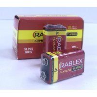 Rablex 6LR61/9V/1604 Turbo (Крона) 1шт SHRINK (1/10/300)
