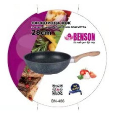 Сковорода 28 см, ручка Soft touch, під дерево WOK BN 486 (6 шт./ясть)