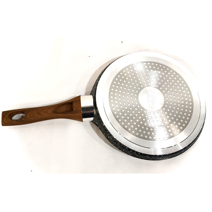 Сковорода для млинців 20 см мармурове покр. ручка під дерево BN 550 (12 шт/ящ)