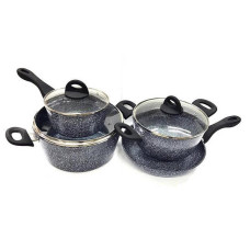 Набір посуду 7 предметів із гранітним покриттям Benson BN-577 (2 шт./ясть)