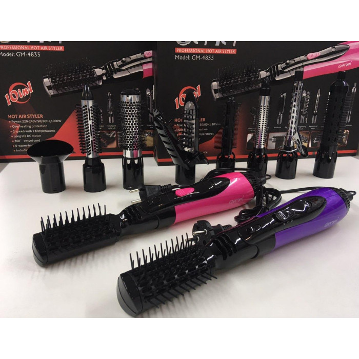 Фен для укладання волосся з насадками GM-4835 (12)