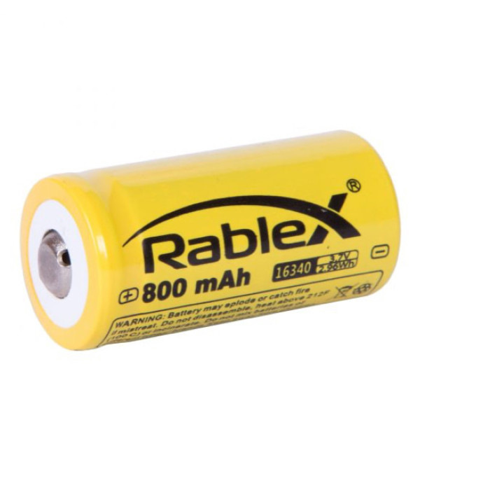 Акумулятори Rablex RB-16340 ( 16340/3.7V/800mAh )