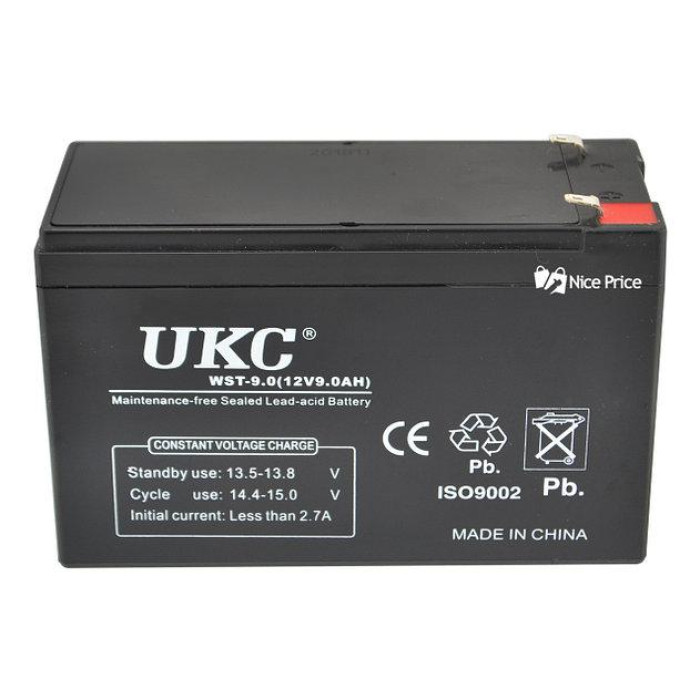 Акумулятор BATTERY 12 V 9 A UKC/ 2386 (10 шт./ясть)