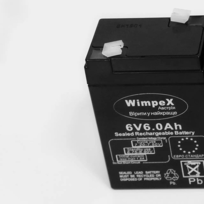 Акумулятори Wimpex WX-66/ 6V/6AH/20HR (20 шт./яск)