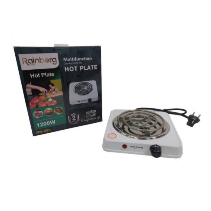Настільна плита, електроплита спіраль Rainberg RB-555 1200 Вт (12 шт./яск)