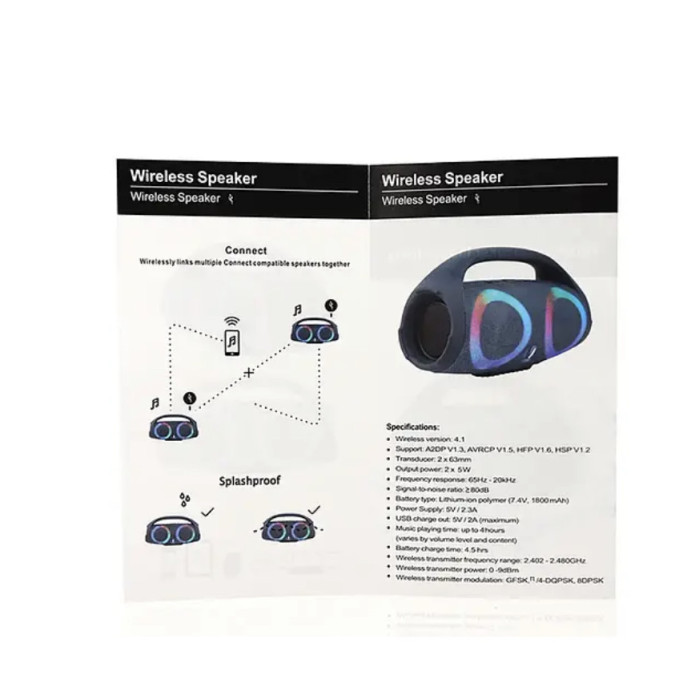 Мінідинамік Bluetooth Boombox 2 B15/ 8172 (20 шт/ ящ)