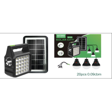 Ліхтарик ручний із сонячною панеллю, павербанк MultiFunctional RB-GD105 (GD-105) (20 шт/ящ)