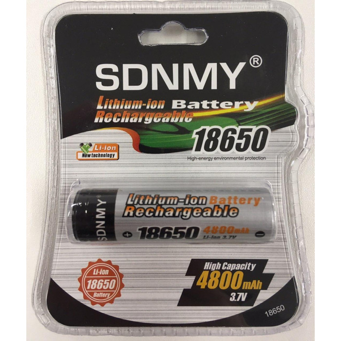 Акумулятори 18650 SDNMY 4800mAh Li-ion 3,7V (200)