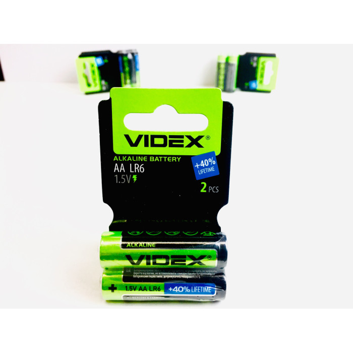 Videx Батарейка лужна LR6/AA 60 шт в блоці (720 шт/ящ)