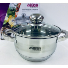Каструля з кришкою нержсталь 1.8 л BN-217-H (6)