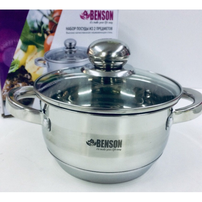 Каструля з кришкою нержсталь 1.8 л BN-217-H (6)