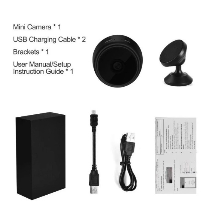 Міні IP-камера A9 Wi-Fi HD (нічне бачення) (200 шт./ясть)