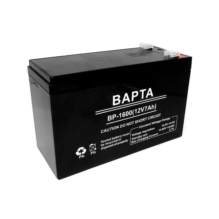 Акумуляторна батарея BAPTA 12В 7,0Ач 151х65х95 BP-1600/ 8548 (10 шт/ящ)