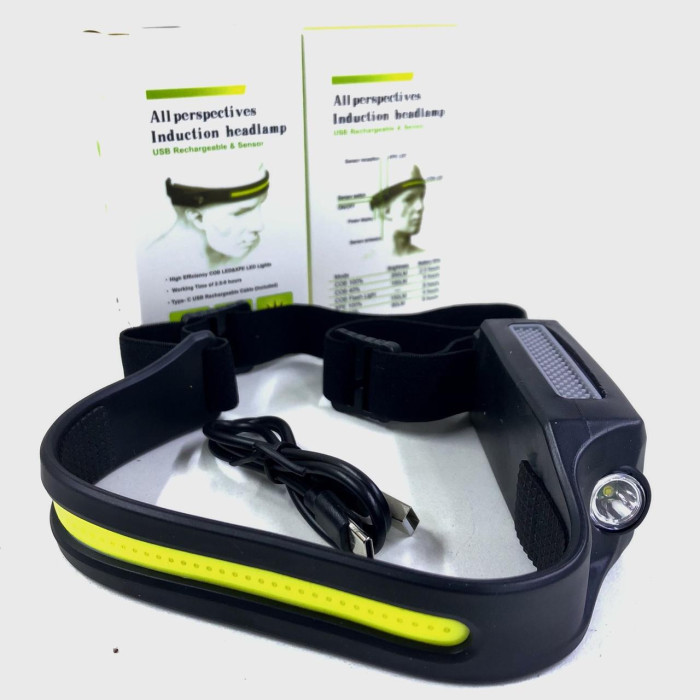 Налобний ліхтар із датчиком руху G 28 (240 шт./яск.)