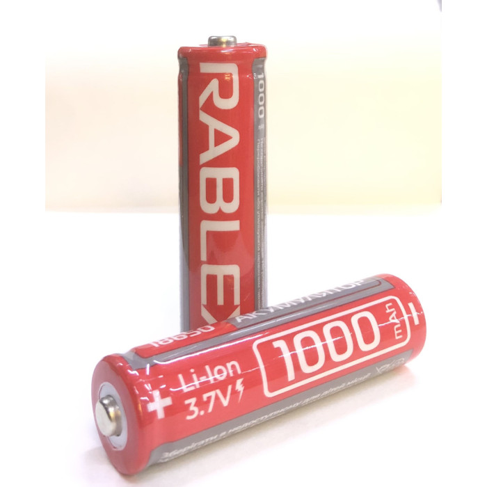 Акумулятори Rablex RB-1000, 18650/3.7V/1000mAh (500 шт)