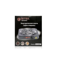 Електроплита 1 спіраль 1000Вт 138мм BITEK BT-9085B 9657 (12 шт)