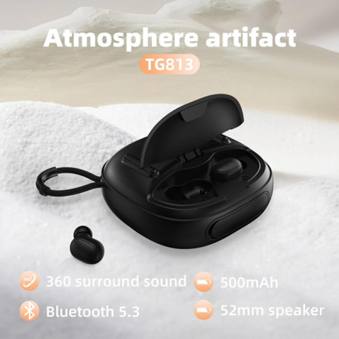 Bluetooth-колонка з навушниками TG813, з функцією speakerphone, радіо (60)