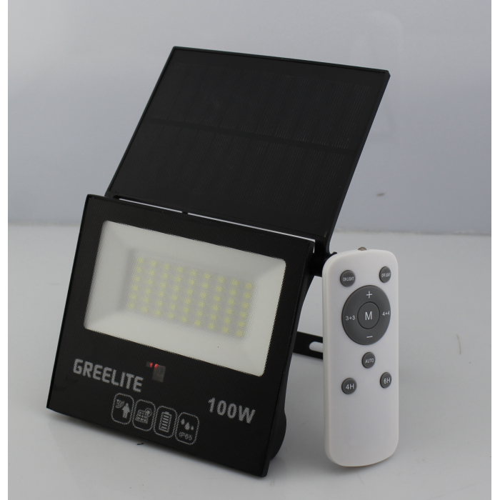 Вуличний ліхтар на стовп на сонячній панелі JX 010 100W/ 9022 (20)