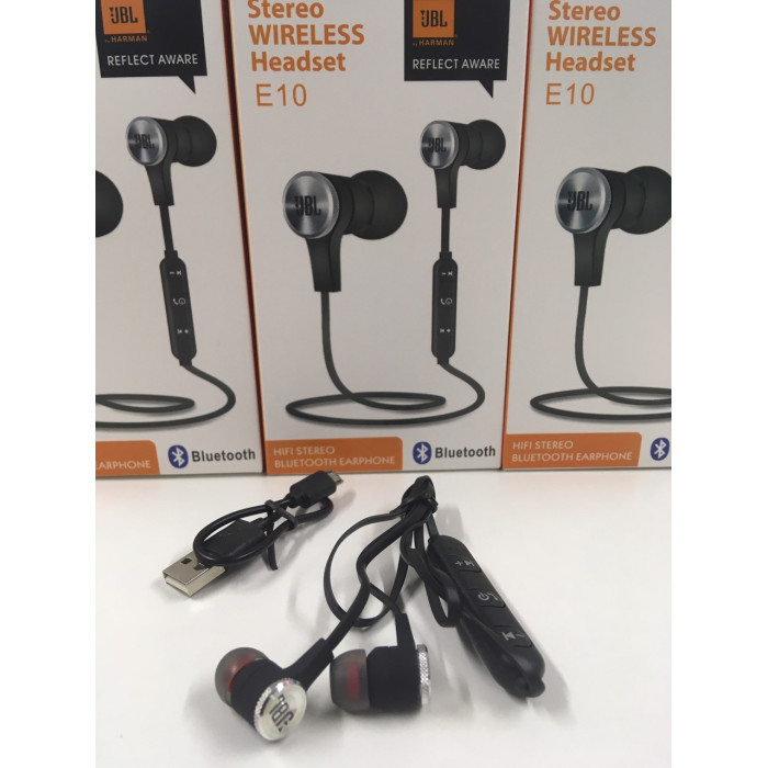 Навушники вакуумні з мікрофоном Bluetooth JBL T-E10BT (400)