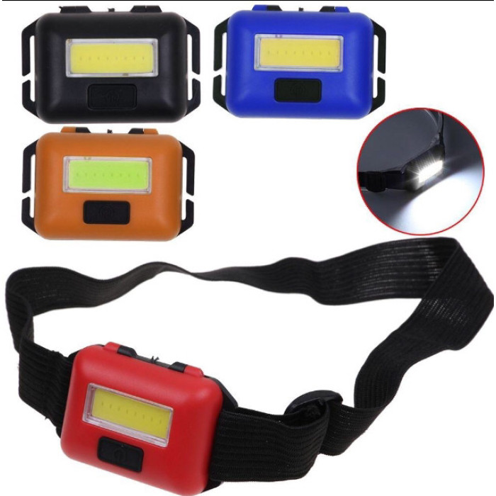 Налобний ліхтар на 3 мікропальчикові батарейки T-89/ 1258/ 10W COB (720 шт./ясть)