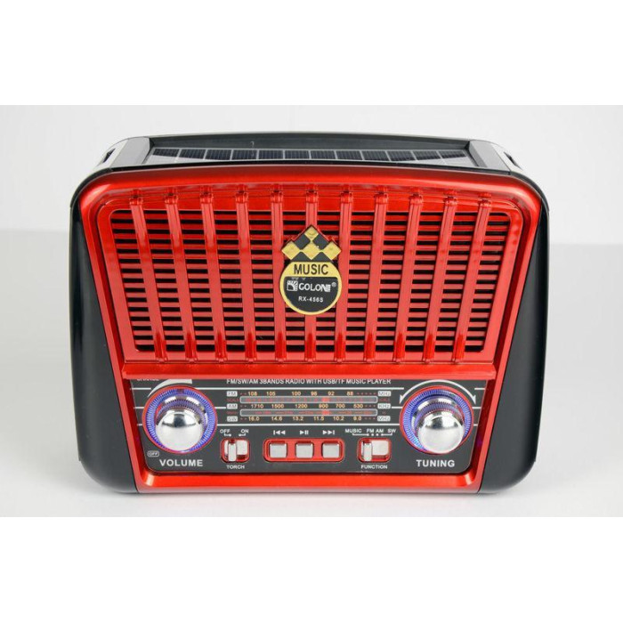 Радіоприймачі-GOLON-RX 455 SOLAR USB+SD (24 шт./яскравий)