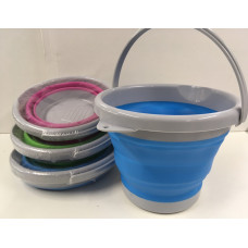Відро 5 літрів туристичне складане Collapsible Bucket EL 1262 (45 шт./ясть)
