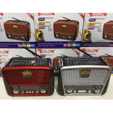 Радіоприймачі-GOLON-RX 455 SOLAR USB+SD (24 шт./яскравий)