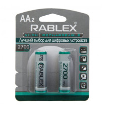 Акумулятори RABLEX HR6 RB-2700 ( 1.2V / 2700 mAh / Ni-MH / AA / блістер / 2 шт.)