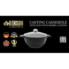 Каструля з мармуровим покриттям BN-365 (4,6 літра) (6 шт./ясть)