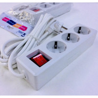 Мережевий фільтр XN 03/ 7992 3M+3 розеток (60 шт./яский)