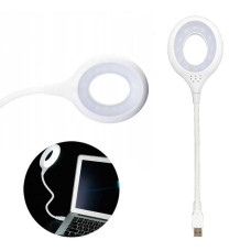 Гнучкий USB-світильник з керуванням голосом 16 LED, 5 Вт, Білий Лампа USB LED lamp LK-50/ 6173 (200)
