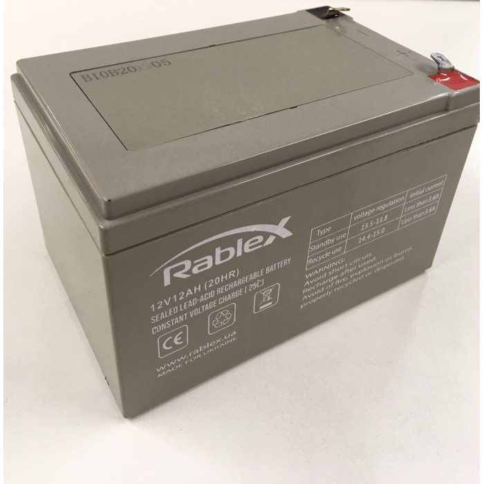 Акумулятор Rablex 12 V 12 mAh RB-1212/WD-283 (6 шт./яск)