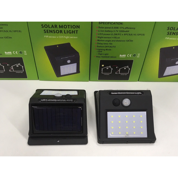 Лампа з датчиком світла для вхідних дверей SH-1605/ 5115 (24LED)