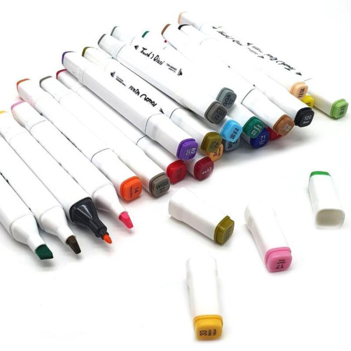 Набір маркерів для скетчингу (36 маркерів) білий (28 шт./ясть)