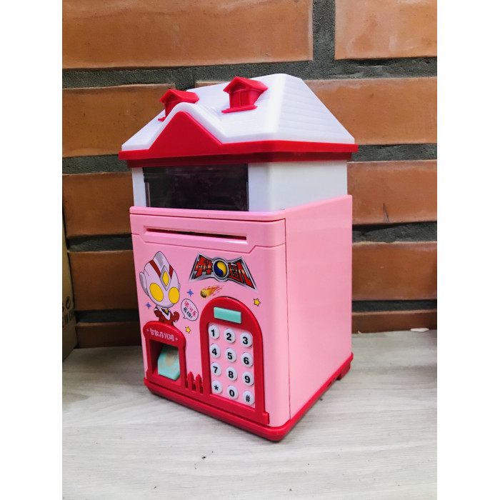 Скарбничка Музична "Домік", рожевий EL 510-8 (36 шт./ясть)