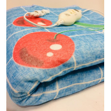 Електропростирадло із сумкою електричне укривало 150 * 170 Синій з вишенькою ART-8043 (18 шт./ясть)