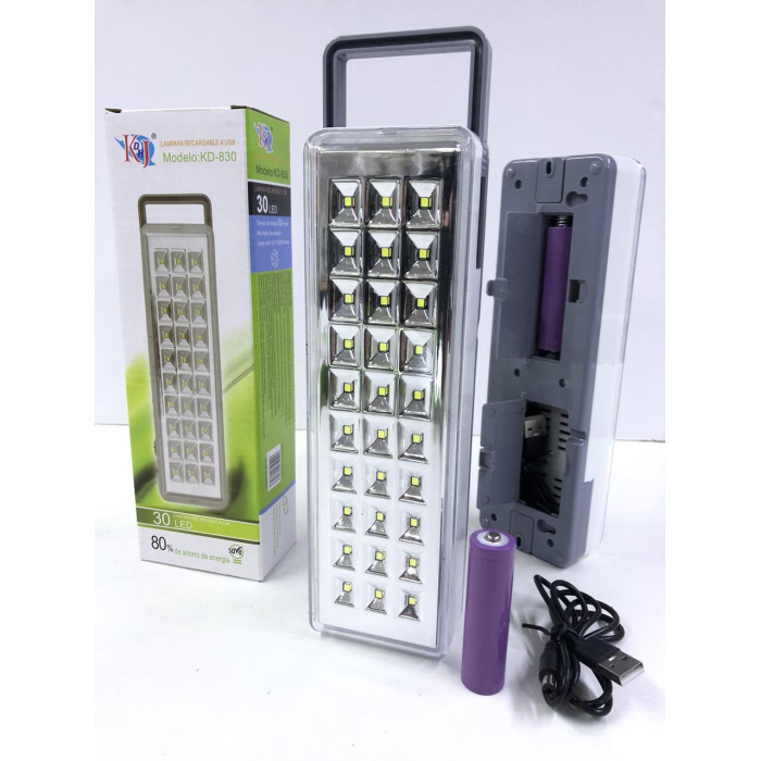 Ліхтар-лампа світлодіодна з акумулятором KD 830 (60 шт./яск.)