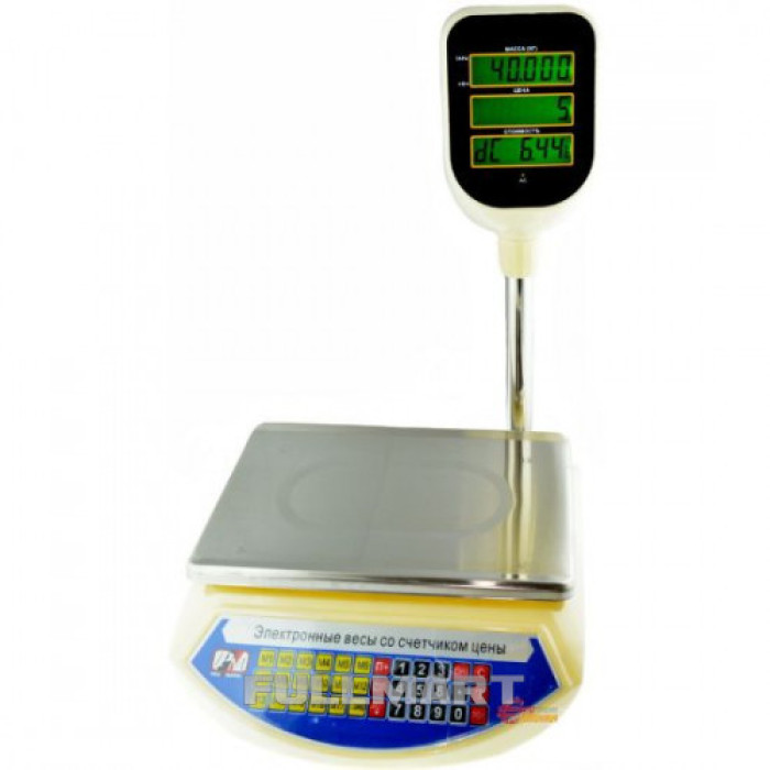 Ваги Торговельні зі стійкою PROMOTEC PM-5052 50кг ( 50KG /6V /5GR / 327*135*37 )