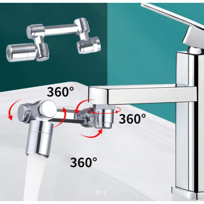 Насадка на кран Аератор поворотна для змішувача головка 1080° градусів Splash Head (300 шт./ящ)