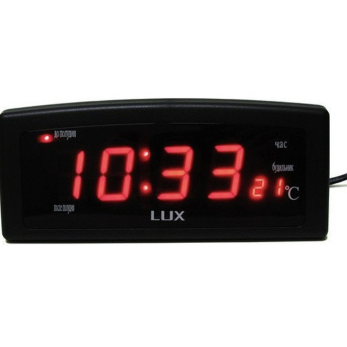 Електронний годинник Caixing CX-818-1 (червоний)