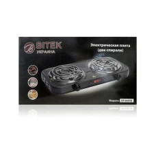 Електроплита 2 спіралі 2000Вт 138мм BITEK BT-9087B 9344 (6 шт)